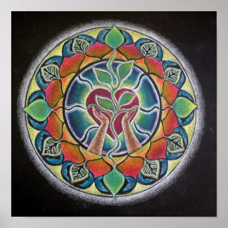 Póster Poster de Sprout Heart Mandala