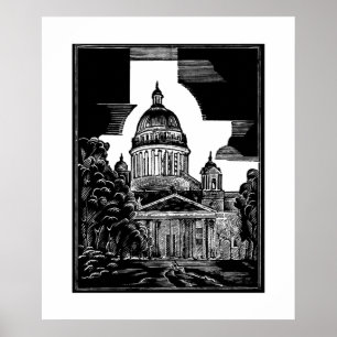Póster Poster de ST PETERSBURG de la catedral del St