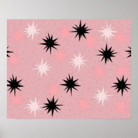 Poster de Starburts Rosa Atómico