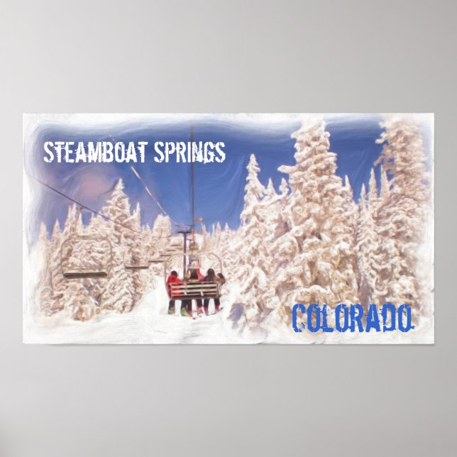 Póster Poster de Steamboat Springs Colorado (Frente)