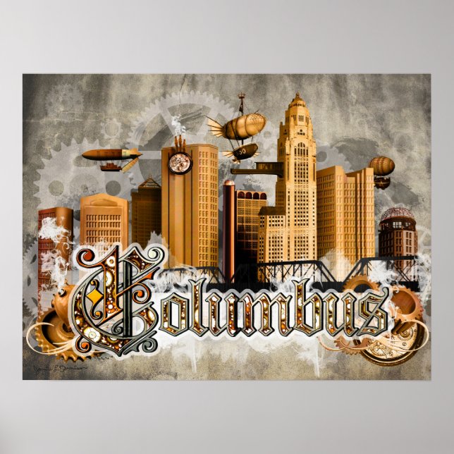 Póster Poster de Steampunk Columbus (Frente)