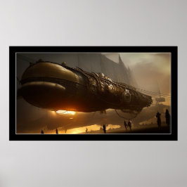 Póster Poster de Steampunk Spaceship