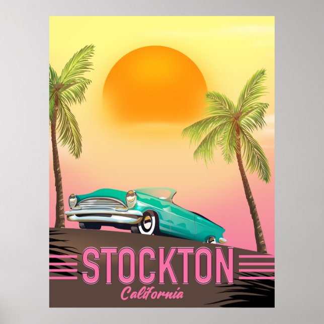 Póster Poster de Stockton California USA (Frente)