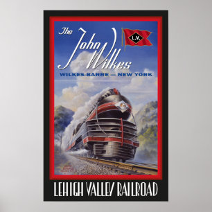 Póster Poster de Streamliner del valle de Lehigh