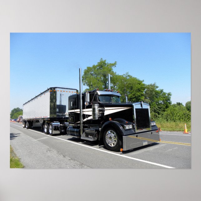 Póster Poster de Strite Trucking Kenworth W900L (Frente)