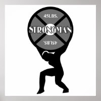 Poster de Strongman Weightlifter