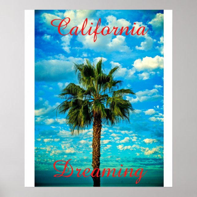 Póster Poster de sueño de California (Frente)