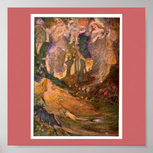 Póster Poster de sueño de la noche del verano medio