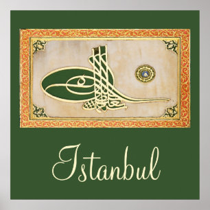 Póster Poster de sultán otomano tughra