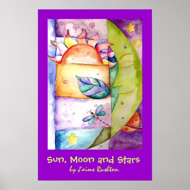 Póster Poster de Sun, Moon y Stars (Frente)