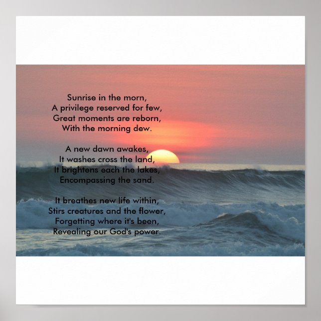 Póster Poster de Sunrise (Frente)
