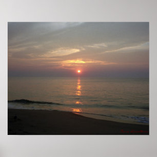 Póster Poster de Sunrise del Océano Atlántico