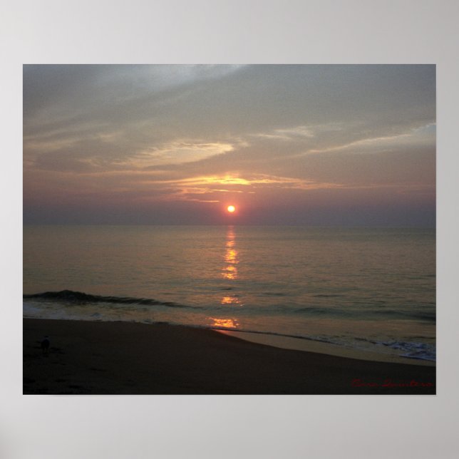 Póster Poster de Sunrise del Océano Atlántico (Frente)