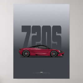 Póster poster de Supercar 720 - Rojo Memphis