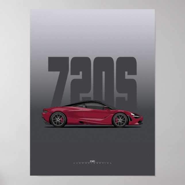 Póster poster de Supercar 720 - Rojo Memphis (Frente)