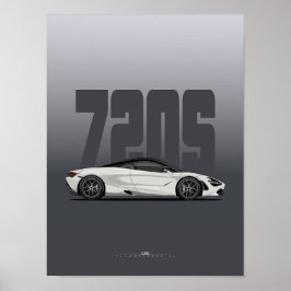 Póster poster de Supercar 720S - Blanco