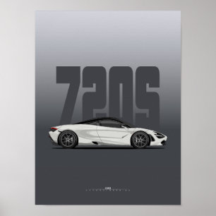 Póster poster de Supercar 720S - Blanco