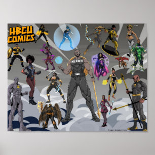 Póster POSTER de superhéroes de BLK