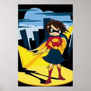 Póster Poster de superhéroes de clase