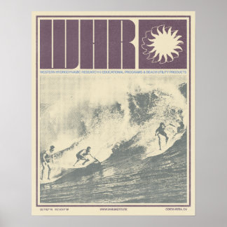 Póster Poster de Surf de Investigación Hidrodinámica Occi
