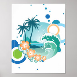 Póster Poster de Surf Island