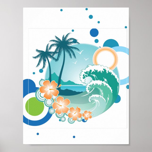 Póster Poster de Surf Island (Frente)