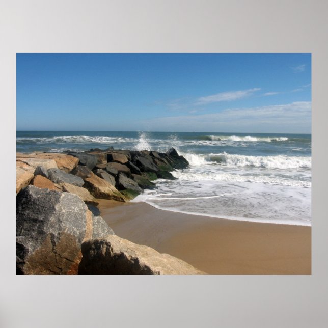 Póster Poster de surf y arena (Frente)