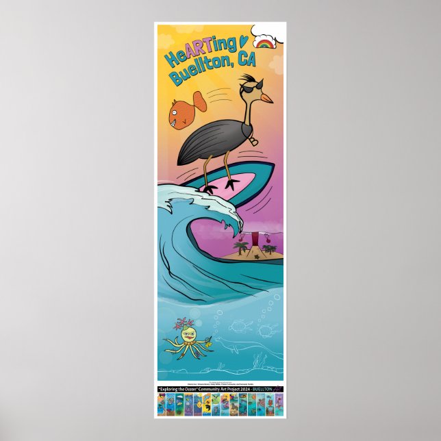Póster poster de Surfing 2024 - Buellton.Art (Frente)