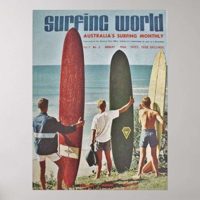 Póster Poster de Surfing de Australia | Surf | Surfista | (Frente)