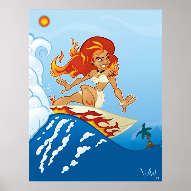 Póster Poster De Surfing Pele (Frente)