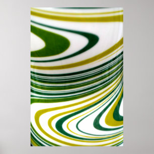 Póster Poster de Swirl Verde