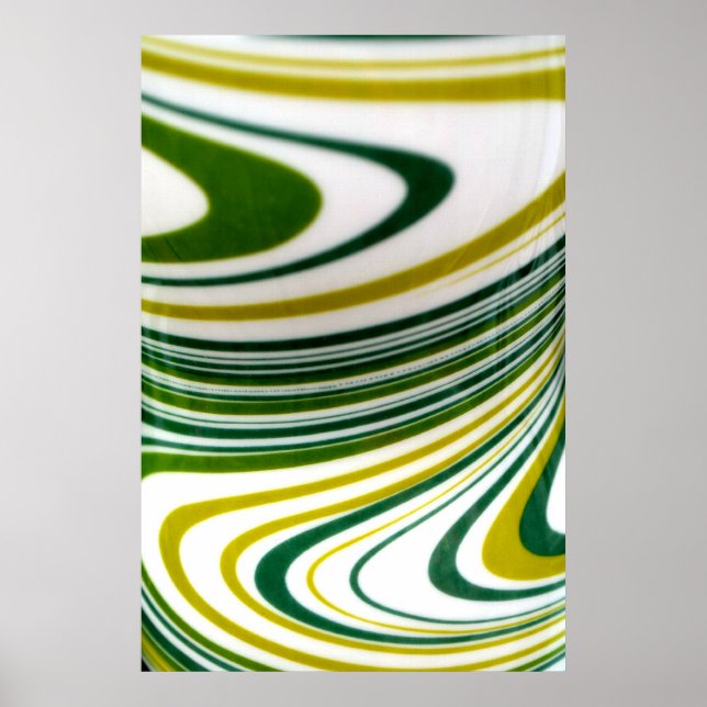 Póster Poster de Swirl Verde (Frente)