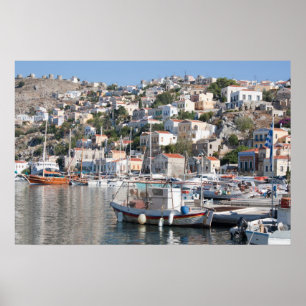 Póster Poster de Symi en Grecia