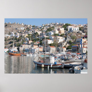 Póster Poster de Symi en Grecia