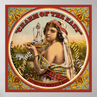 Póster Poster de tabaco de época