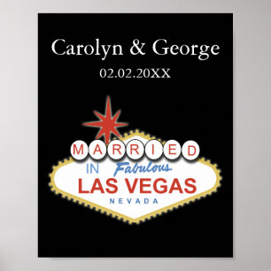 Póster poster de tablero de anuncios de las vegas