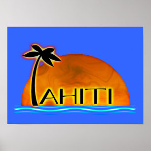 Póster Poster de Tahití