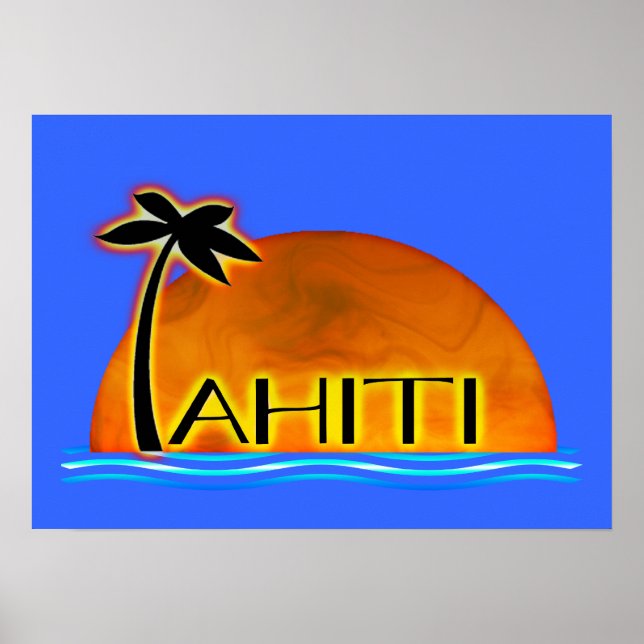 Póster Poster de Tahití (Frente)