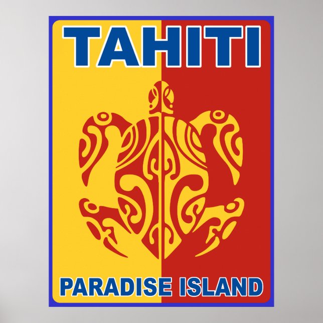 Póster Poster de Tahití (Frente)