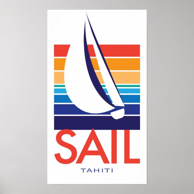 Póster Poster de Tahití Square_SAIL (Frente)