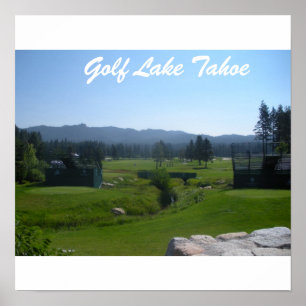 Póster Poster de Tahoe del golf "Golfing en la colección