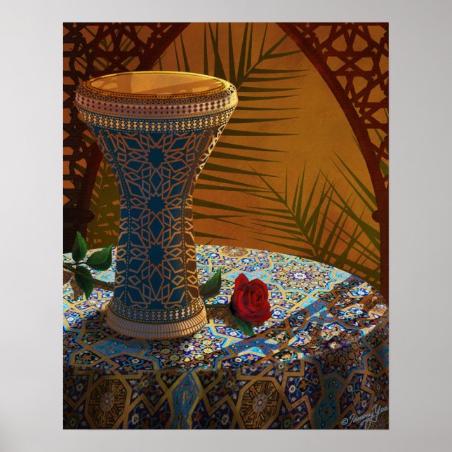 Póster Poster de tambor, danza, vida (Doumbek) (Frente)