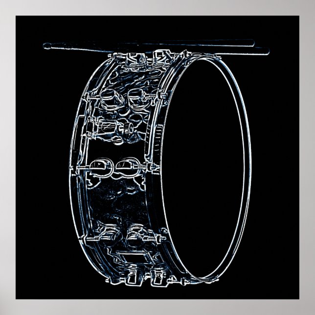 Póster Poster de tambor o tambor (Frente)