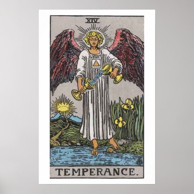 Póster Poster de tarjeta Tarot de temperatura (Frente)