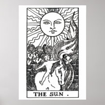 Poster de tarjetas Sun Tarot
