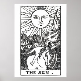 Póster Poster de tarjetas Sun Tarot