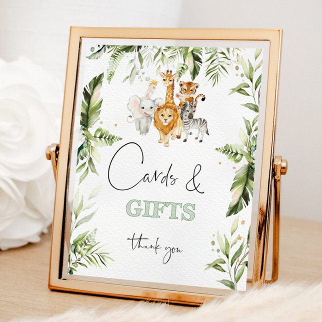 Póster Poster de tarjetas y regalos de animales de safari (Subido por el creador)