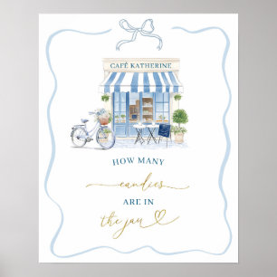 Póster Poster de tarjetas y regalos de café parisino Coqu