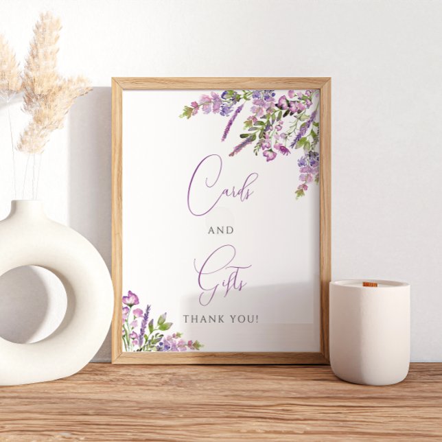 Póster Poster de tarjetas y regalos de lavanda púrpura de (Subido por el creador)