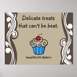 Póster Poster de tarta dulce